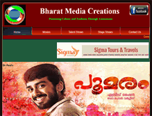 Tablet Screenshot of bharatmediacreations.com